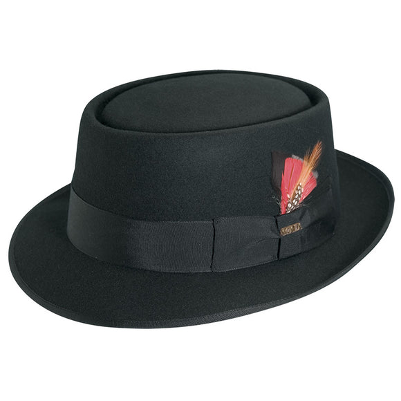Scala 100% Wool Pork Pie Hat
