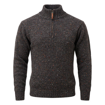 West End Kilcar Half Zip Sweater in Graphite