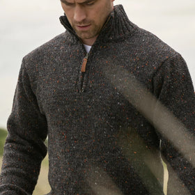 West End Kilcar Half Zip Sweater in Graphite