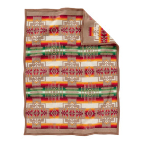 Pendleton Chief Joseph Crib Blanket in Khaki