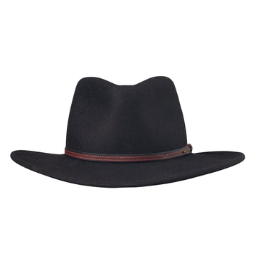 Stetson Bozeman 100% Wool Crushable Hat in Black - 0
