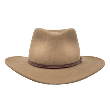 Stetson Bozeman 100% Wool Crushable Hat in Mushroom - 0