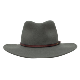 Stetson Bozeman 100% Wool Crushable Hat in Steel - 0