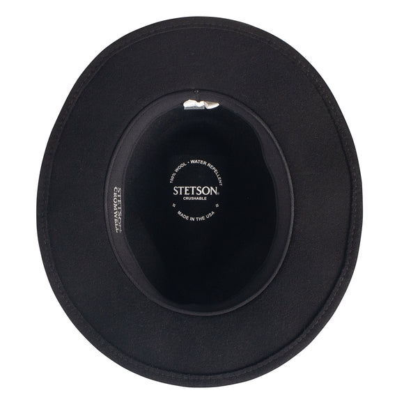 Stetson 100% Wool Felt Cromwell Hats in Black