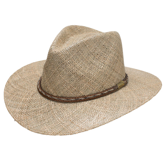 Stetson Dunraven Seagrass Straw Fedora Hat