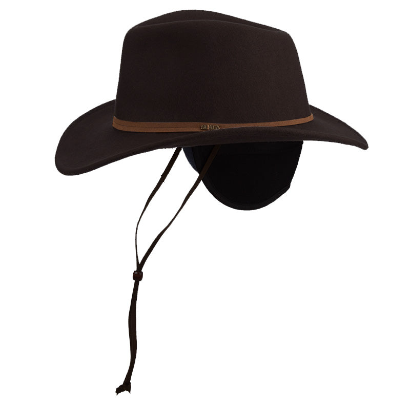 Scala Crushable Wool Safari Hat with Earflaps