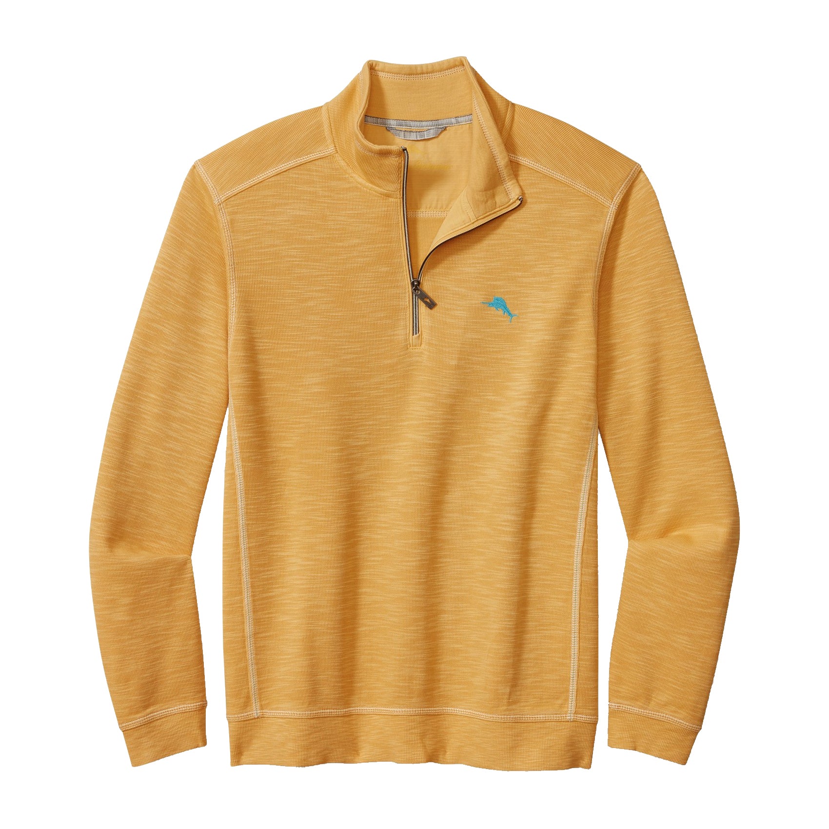 Tommy Bahama Tobago Bay Half Zip in Golden Apricot