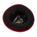 Ferrecci Crushable Wool Grayson Hat in Red/Black-2