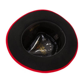 Ferrecci Crushable Wool Grayson Hat in Red/Black - 0