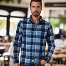 7 Diamonds Generation 4-Way Stretch Shirt in Light Blue-2