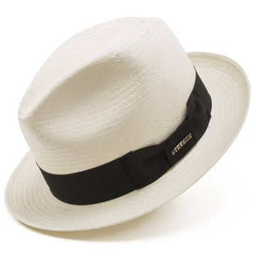 Stetson Shantung Straw Haberdash Hats in Bleach