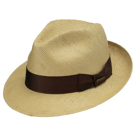 Stetson Shantung Straw Haberdash Hats in Butterscotch