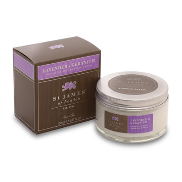 St James of London Lavender and Geranium Shave Cream