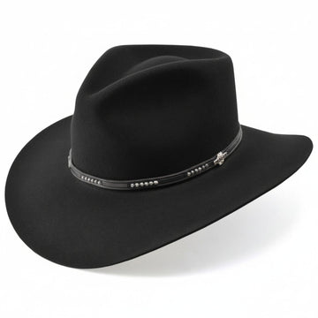 Stetson 4X Llano Wool Felt in Black - With Hat Box