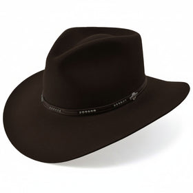 Stetson 4X Llano Wool Felt in Chocolate - With Hat Box