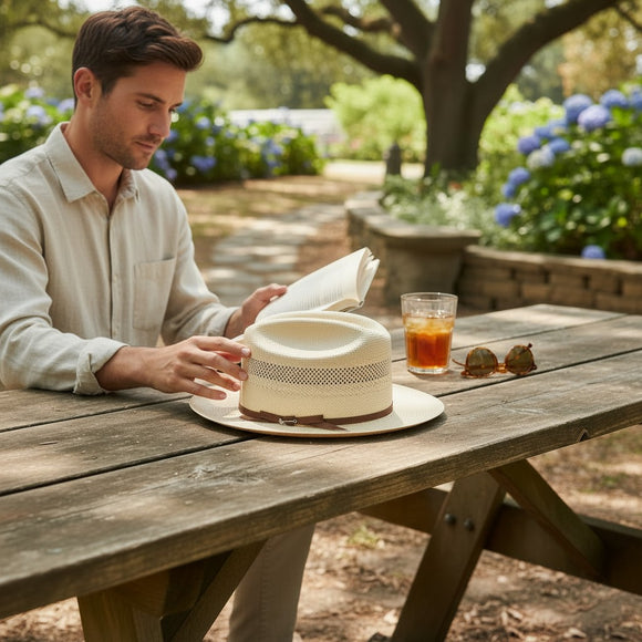 Stetson 10X Shantung Straw Open Road Vented Hat