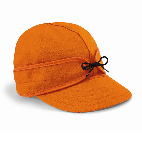 Original Stormy Kromer Caps With Ear Band in Blazer Orange