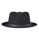 Stetson 100% Wool Felt Prof Hats in Black-2