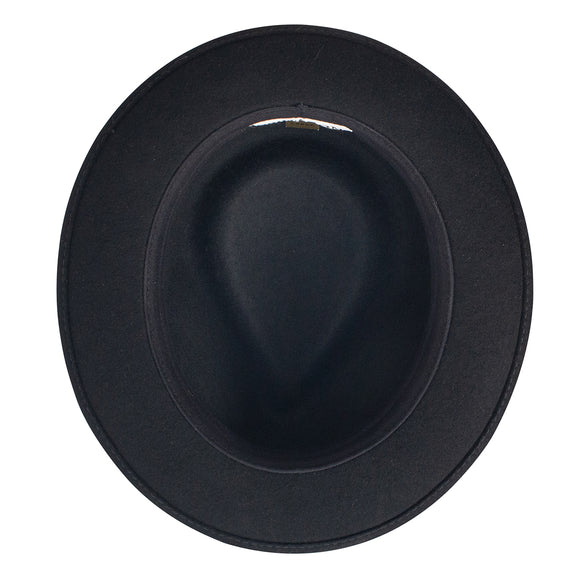 Stetson 100% Wool Felt Prof Hats in Black