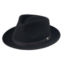 Stetson 100% Wool Felt Prof Hats in Black-1