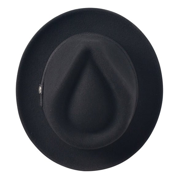 Stetson 100% Wool Felt Prof Hats in Black