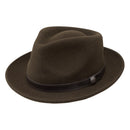 Stetson 100% Wool Felt Prof Hats in Brown-1