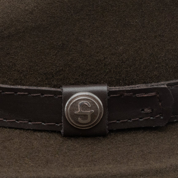 Stetson 100% Wool Felt Prof Hats in Brown