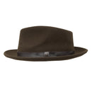 Stetson 100% Wool Felt Prof Hats in Brown-3