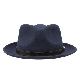 Stetson 100% Wool Felt Prof Hats in Navy - 0