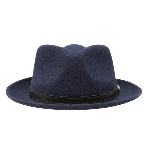 Stetson 100% Wool Felt Prof Hats in Navy