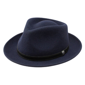 Stetson 100% Wool Felt Prof Hats in Navy