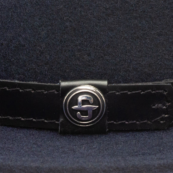 Stetson 100% Wool Felt Prof Hats in Navy