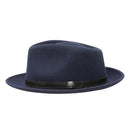 Stetson 100% Wool Felt Prof Hats in Navy-3