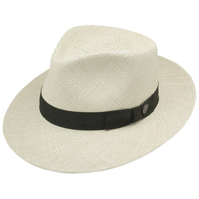 Stetson Retro Pinch Front Straw Snap Brim Hat