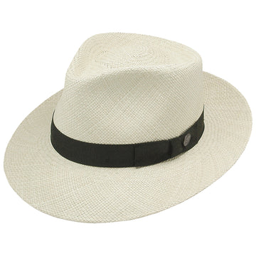 Stetson Retro Pinch Front Straw Snap Brim Hat