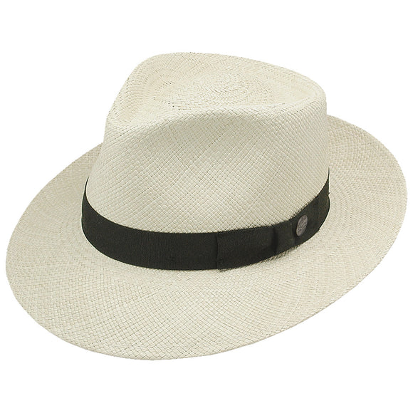 Stetson Retro Pinch Front Straw Snap Brim Hat
