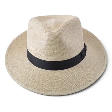 Stetson Rushmore Palm Straw Fedora Hat - 0