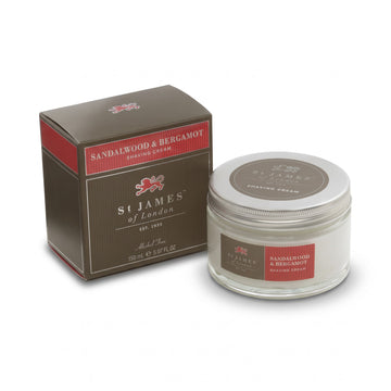 St James of London Sandalwood and Bergamot Shave Cream