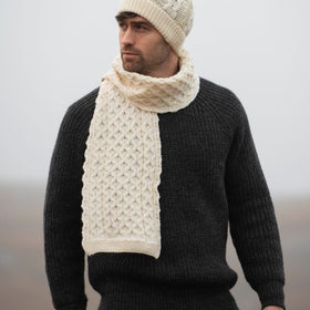 West End Merino Wool Honeycomb Scarf