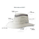 Tilley Airflow Broad Brim Hat in Black-2