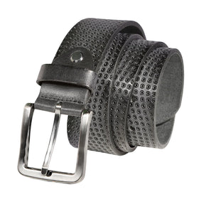 7 Downie St Leather Pin Dot Belt in Black