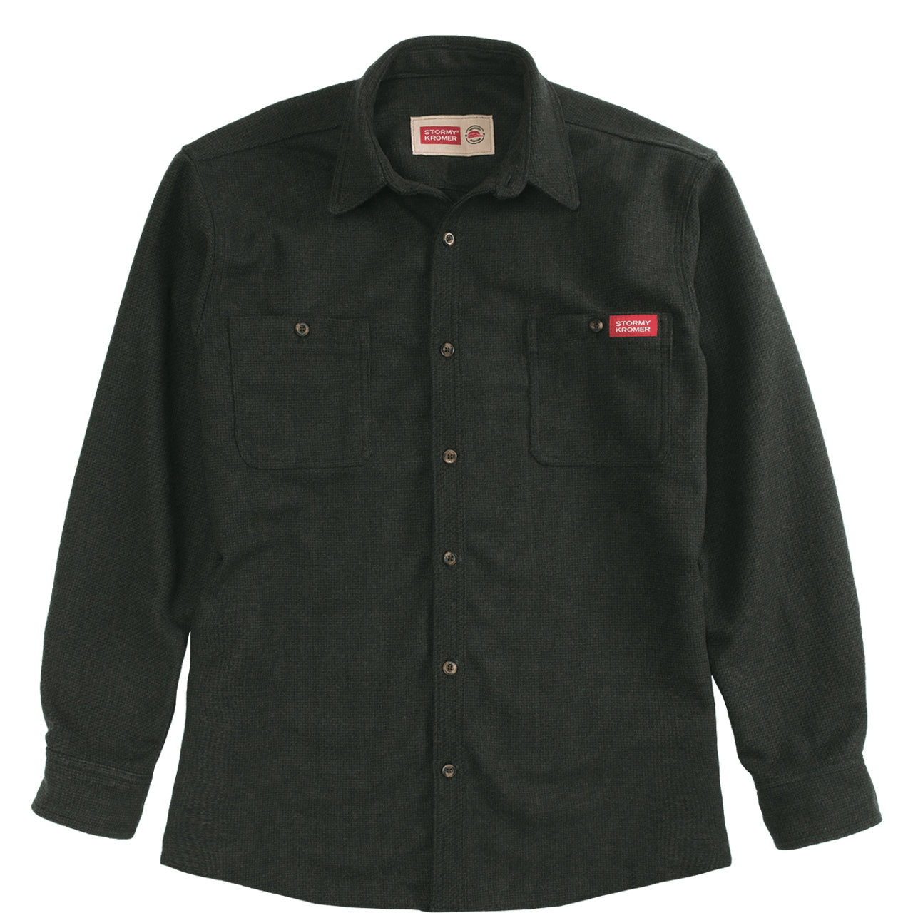 Stormy Kromer 'The Wool' Shirt in Black Olive