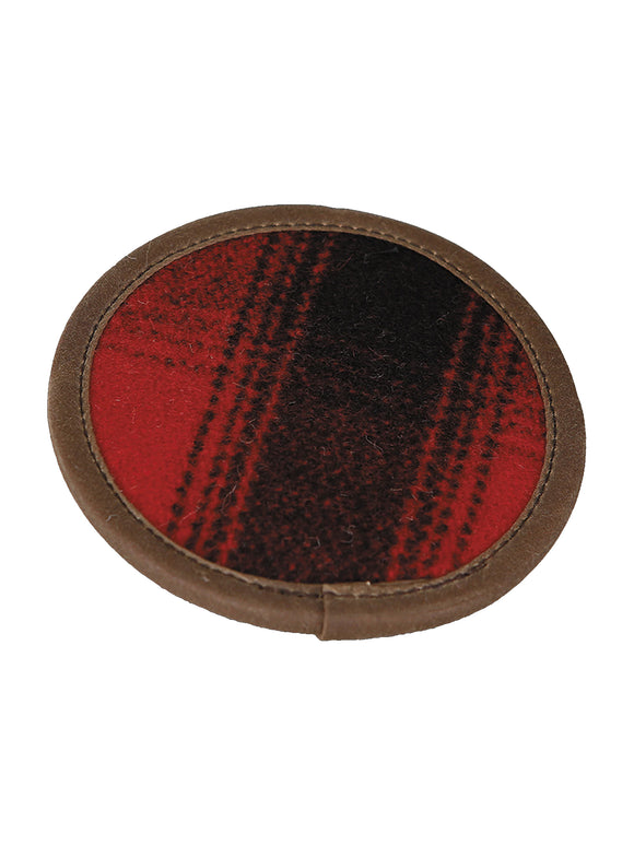 Stormy Kromer Wool Coaster Set of 4 in Red / Black