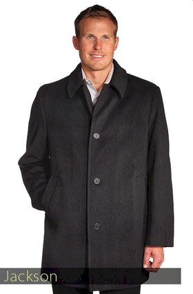 Jean-Paul Germain Wool Blend Men's Car Coats by Harmony - Tall Man Sizes