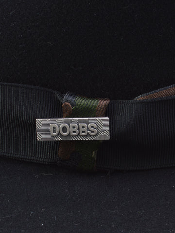 Dobbs First Class Fedora in Black (Size 7 Only) - 0