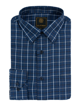 F/X Fusion Multi Check Flannel Shirt in Tall Man Sizes