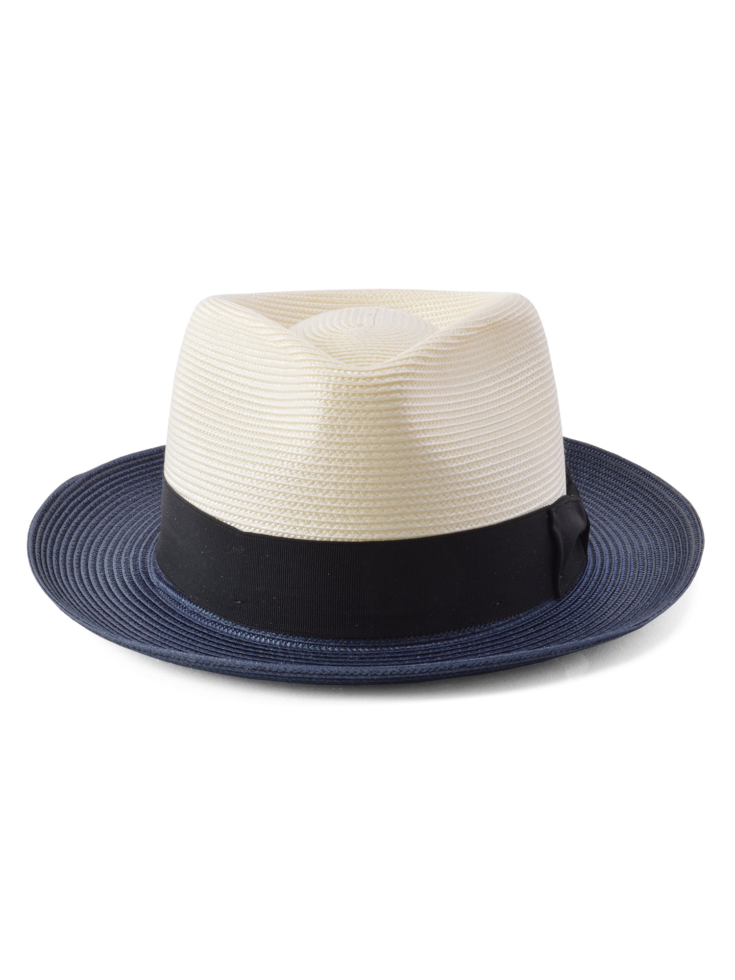 Stetson Dutoni Straw Hat in Ivory / Navy