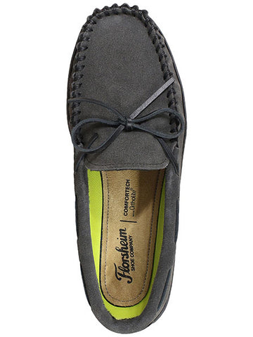 Florsheim Cozzy Tie Slipper in Gray - Wide Width - 0