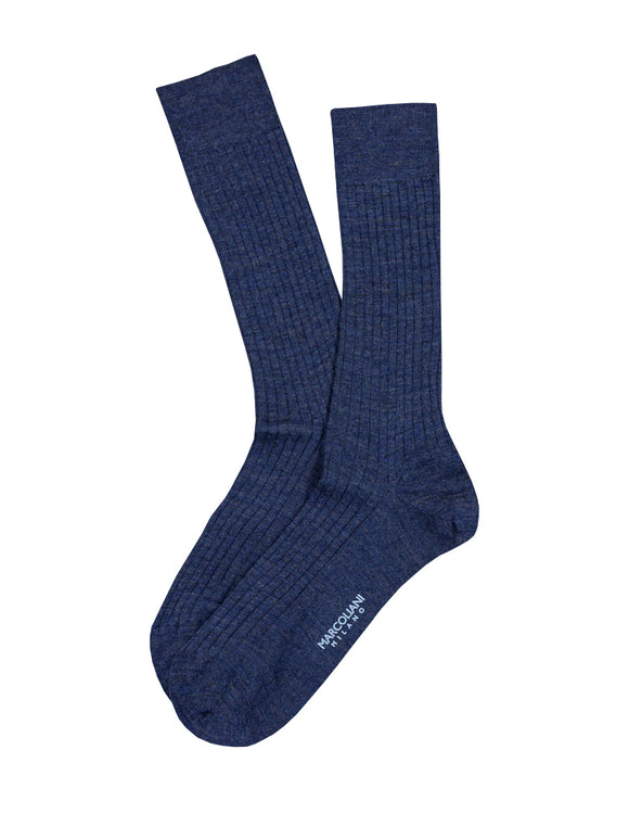 Marcoliani Milano Italian Sock in Navy