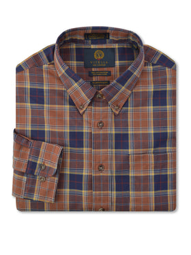 Viyella Wool Blend Sportshirt in Brown - Big Man Sizes